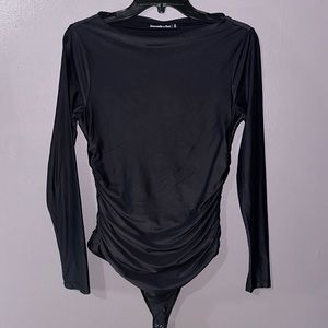 Abercrombie Soft Matte Ruched Bodysuit